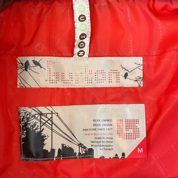 Burton Rancher Puffy Vest Brown Size MEDIUM Full Zip and Snap Front‎ - Picture 7 of 10